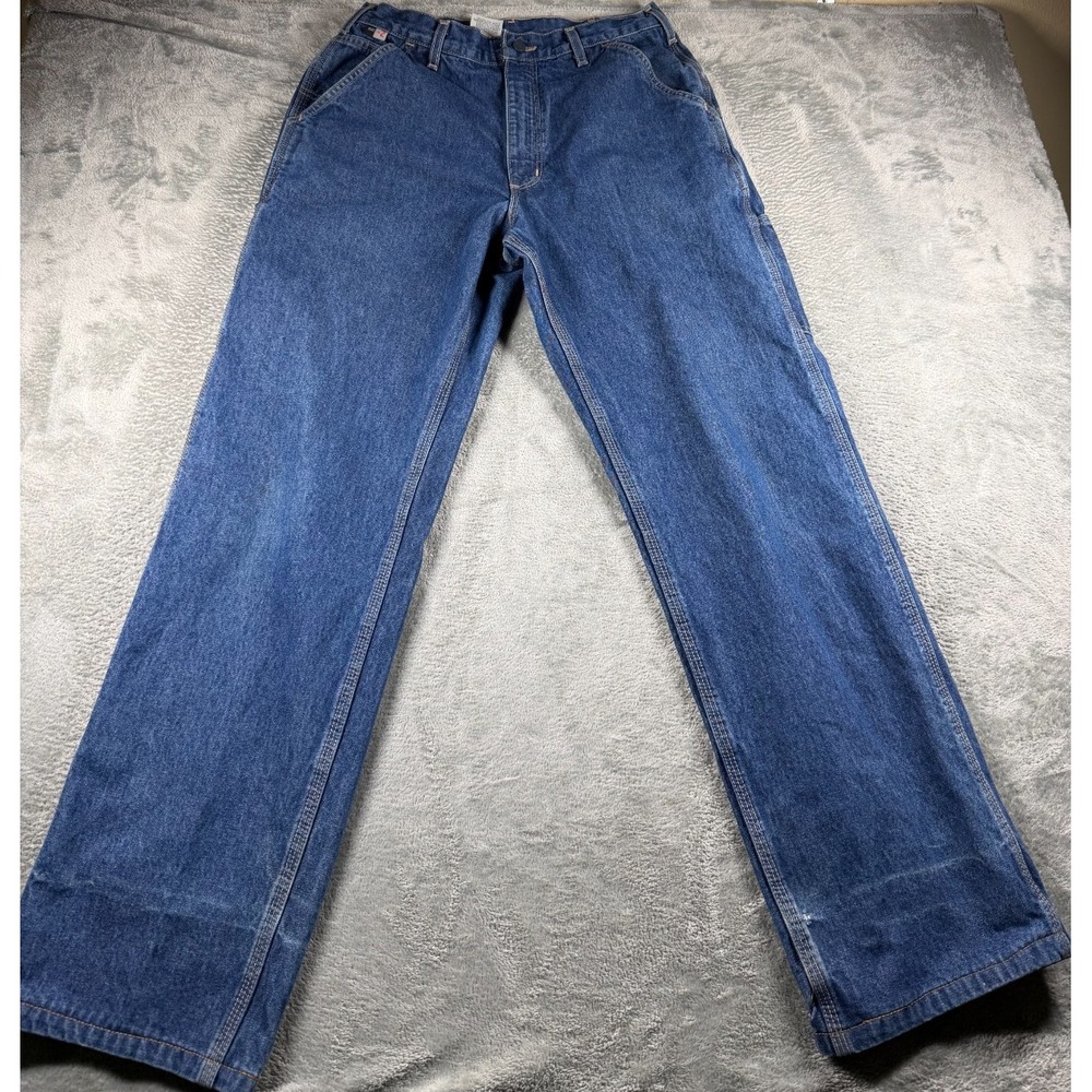 Carhartt FRB13 FR Jeans Men 32x34 Actual 32x33 Flame Resistant Carpenter Denim